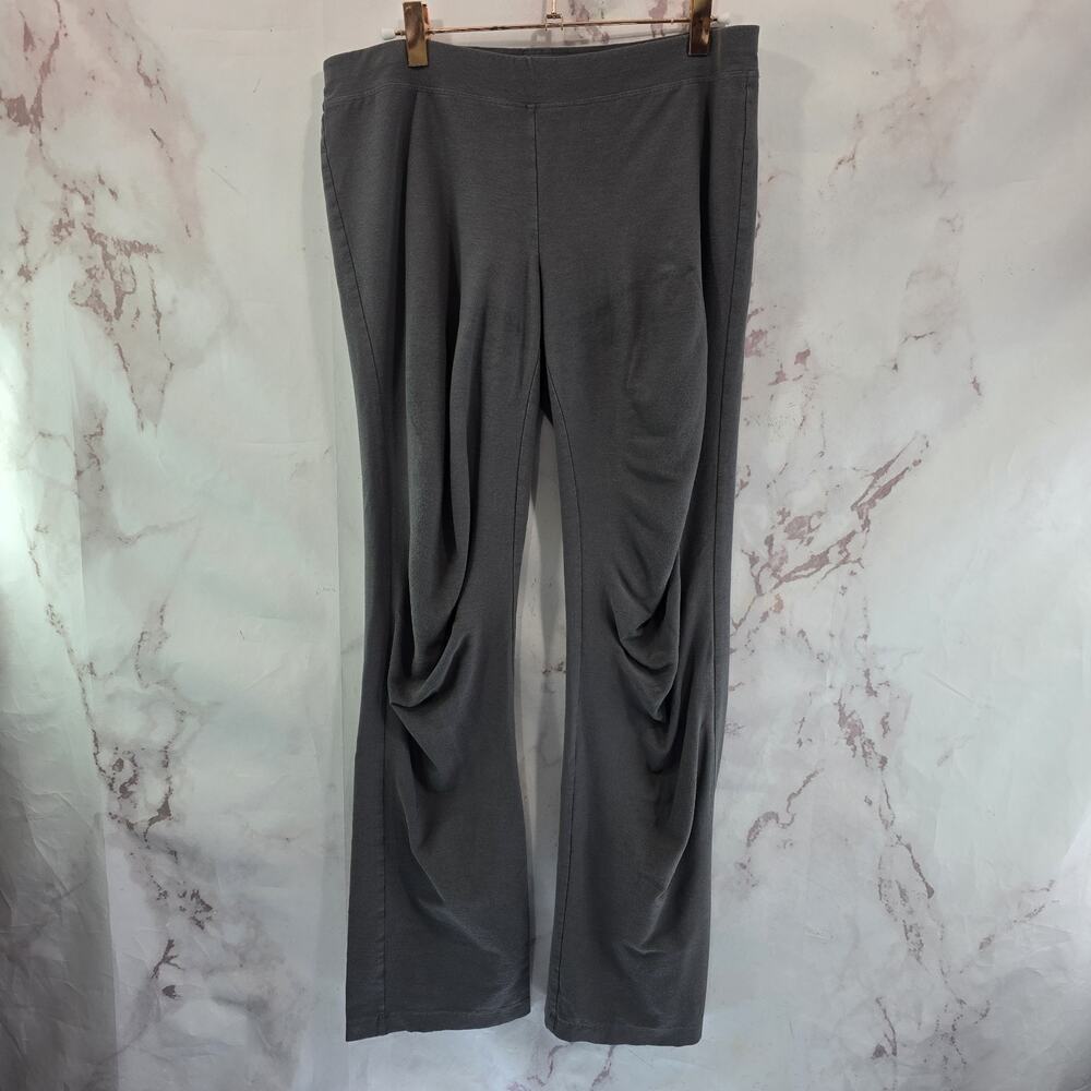 Eileen Fisher Pants Womens Small Gray Straight Stretch Pull High Rise Viscose
